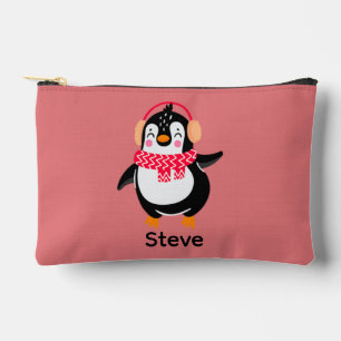 Weihnachten Jolly Pinguin in Scarf mit Ohrmuffen Zubehörtasche