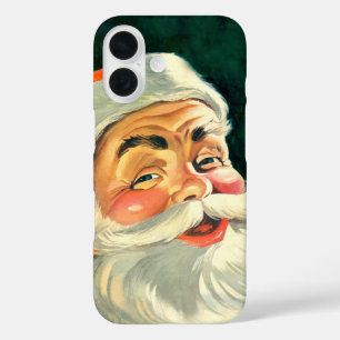Weihnachten, Jolly Retro 50's Weihnachtsmann iPhone 16 Hülle