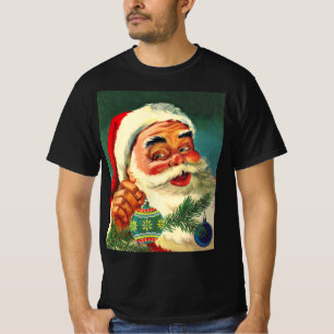 Weihnachten, Jolly Retro 50's Weihnachtsmann T-Shirt