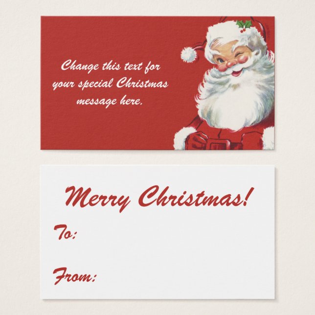 Weihnachten, Jolly Santa Claus Winking (Vorne & Hinten)