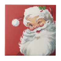 Weihnachten, Jolly Santa Claus Winking