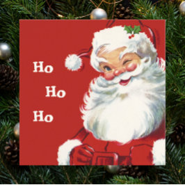 Weihnachten, Jolly Santa Claus Winking Poster