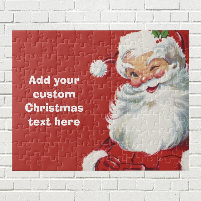 Weihnachten, Jolly Santa Claus Winking Puzzle (Von Creator hochgeladen)