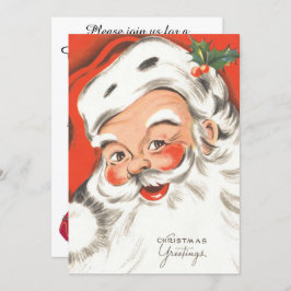 Weihnachten, Jolly Weihnachtsmann Einladung