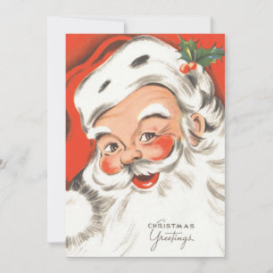 Weihnachten, Jolly Weihnachtsmann mit Lächeln Einladung