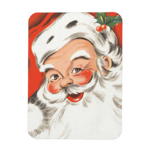 Weihnachten, Jolly Weihnachtsmann mit Lächeln Magnet
