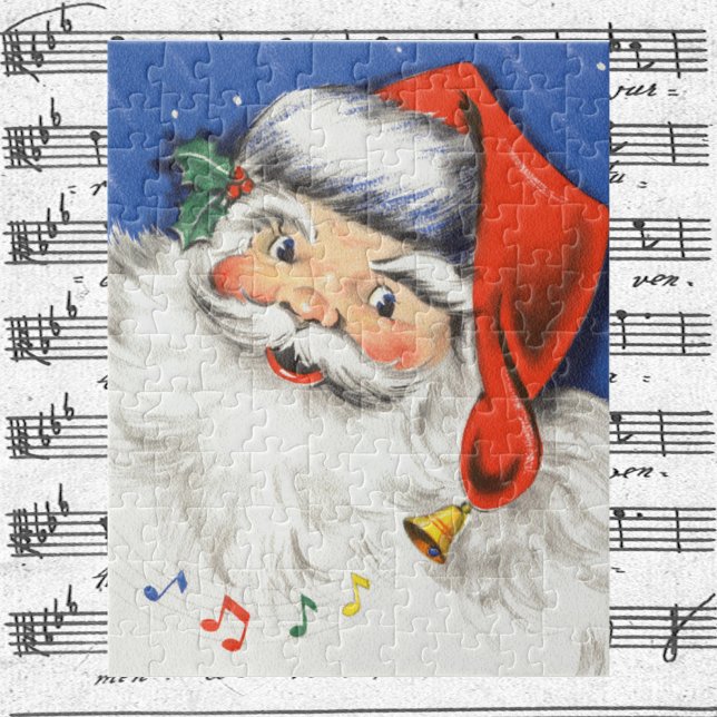 Weihnachten, Jolly Weihnachtsmann mit Musik Puzzle (Von Creator hochgeladen)