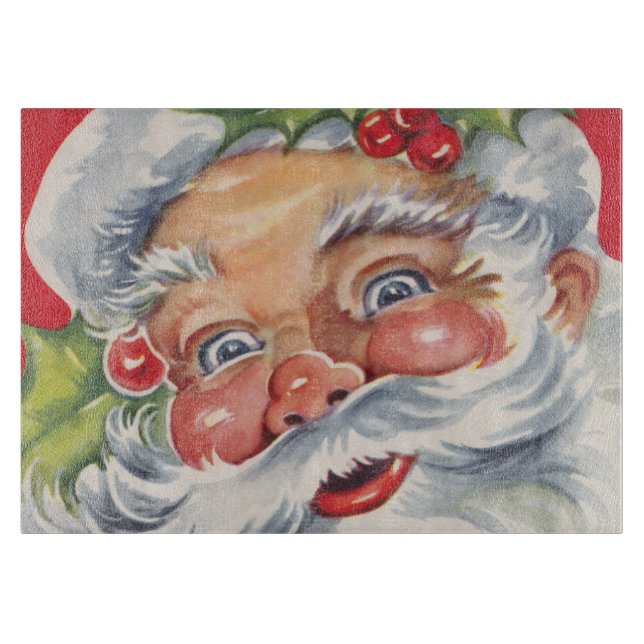 Weihnachten, Jolly Weihnachtsmann mit Seinem Hut Schneidebrett (Vorderseite)