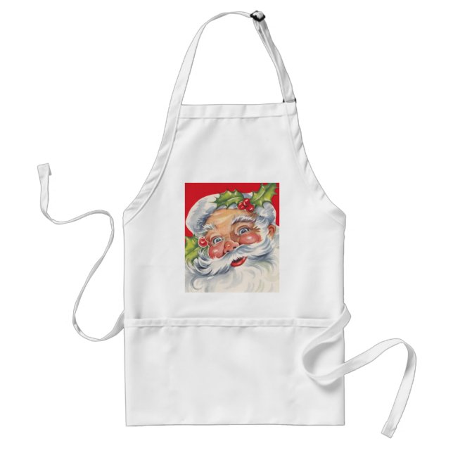 Weihnachten, Jolly Weihnachtsmann mit Seinem Hut Schürze (Vorne)