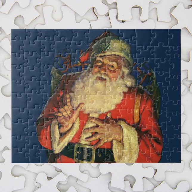 Weihnachten, Jolly Weihnachtsmann mit Spielzeug Puzzle (Von Creator hochgeladen)