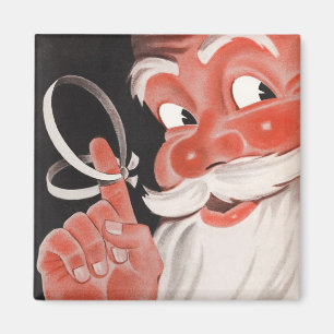 Weihnachten, Jolly Weihnachtsmann mit String Magnet