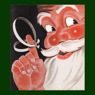 Weihnachten, Jolly Weihnachtsmann mit String Poster