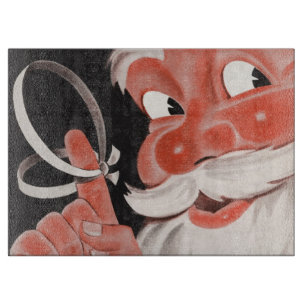 Weihnachten, Jolly Weihnachtsmann mit String Schneidebrett