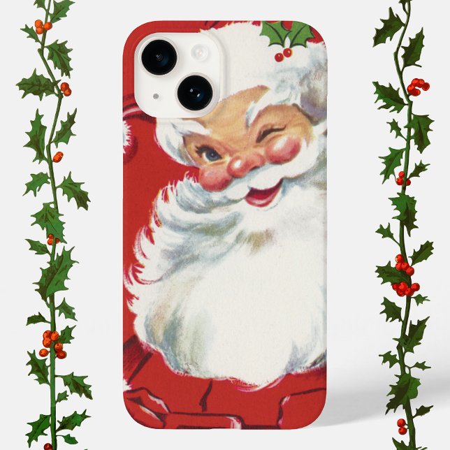 Weihnachten, Jolly Winking Weihnachtsmann Case-Mate iPhone Hülle (Von Creator hochgeladen)