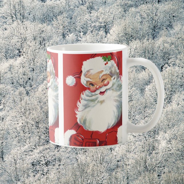 Weihnachten, Jolly Winking Weihnachtsmann Tasse (Von Creator hochgeladen)