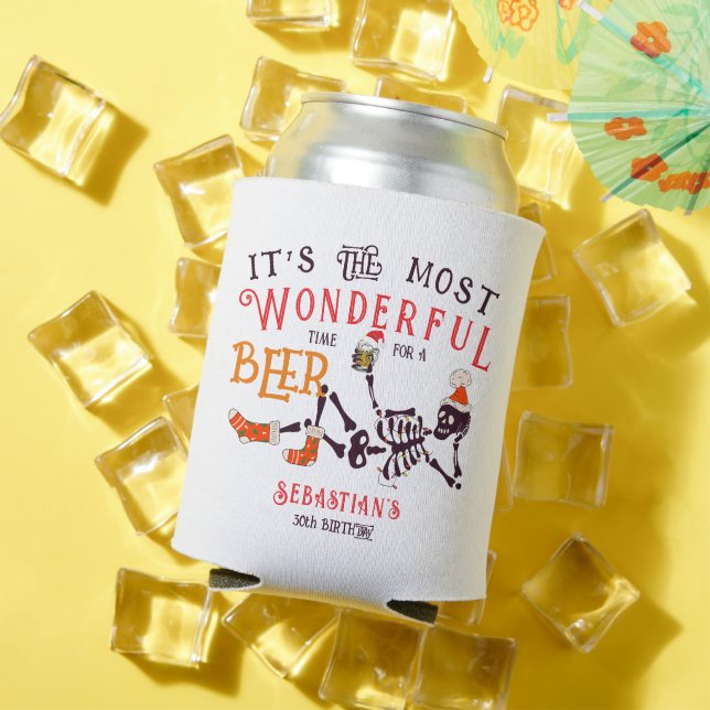 Weihnachten Juli Skeleton Sommerwochenbär Geburtst Dosenkühler (In Situ Sommer)