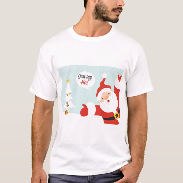 Weihnachten 'Just Say Ho' T - Shirt (Vorderseite)