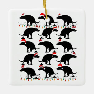 Weihnachten Kackend Hund Keramikornament