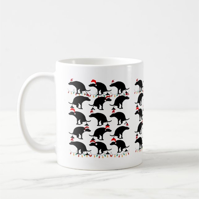 Weihnachten Kackend Hundehunde Kaffeetasse (Links)