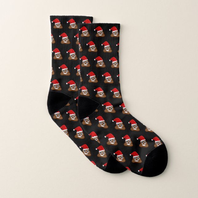 Weihnachten kackte Emoji Socken (Paar)