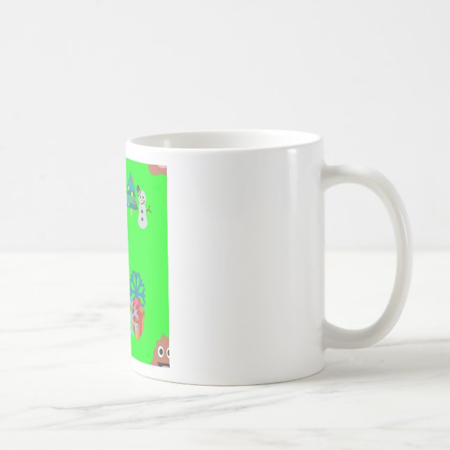 Weihnachten kackte Emoji Tasse (Rechts)
