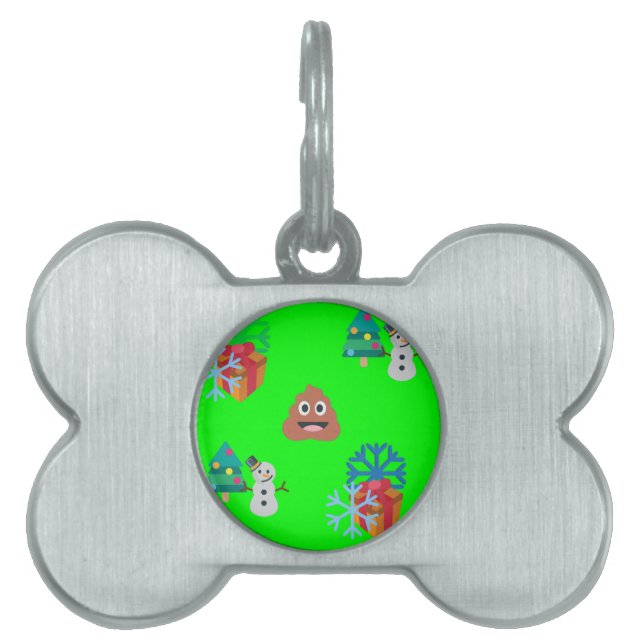 Weihnachten kackte Emoji Tiermarke (Vorderseite)
