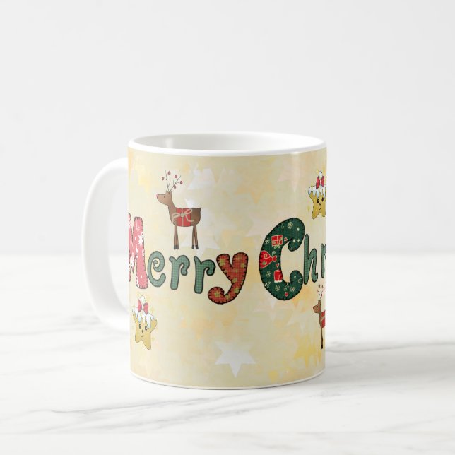 Weihnachten Kaffeetasse (Vorderseite Links)