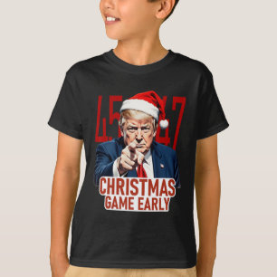 Weihnachten kam Early Funny Donald Trump Santa Cla T-Shirt