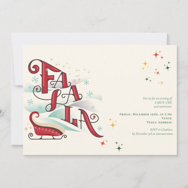 Weihnachten Karaoke 24 Kirchengemeinde Einladung (Vorderseite)