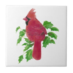 Weihnachten Kardinal Bird Nature Wildlife, Wasserf Fliese