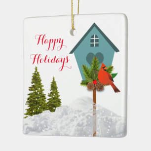 Weihnachten Kardinal im Snow Bird Lover Ornament