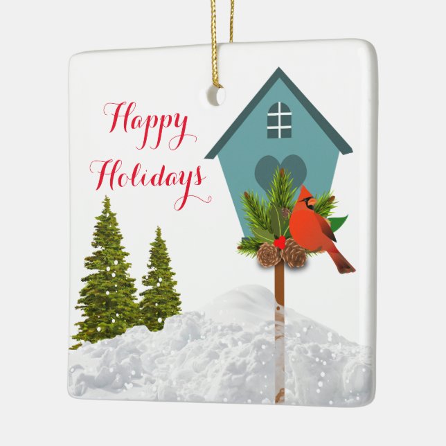 Weihnachten Kardinal im Snow Bird Lover Ornament (Links)