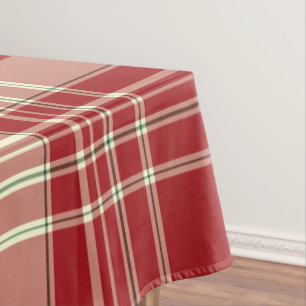 Weihnachten Kariert 07-Cotton Tablecloth 52x70 Tischdecke