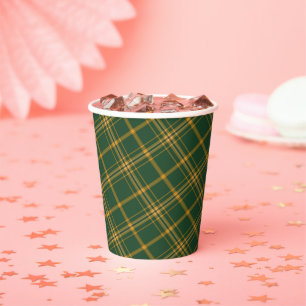 Weihnachten Kariert 13-PAPIER CUPS Pappbecher