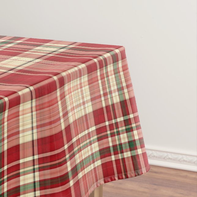 Weihnachten Kariert 23-Cotton Tablecloth 52x70 Tischdecke (Beispiel)