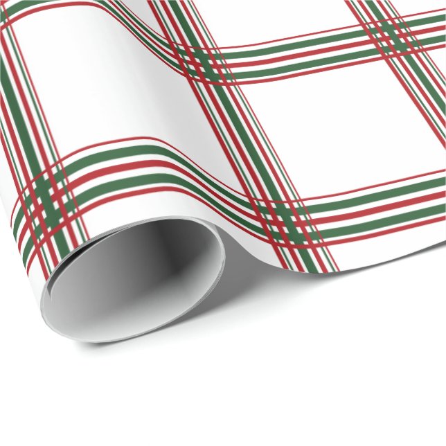 Weihnachten kariert geschenkpapier (Rolleneckpunkt)