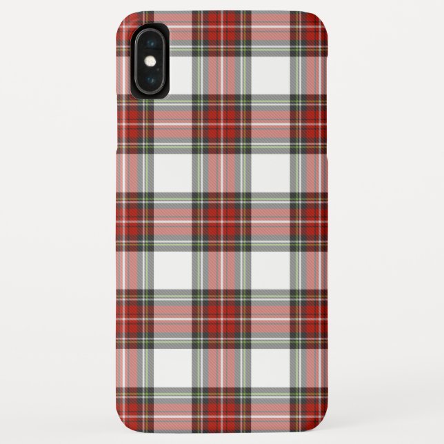 Weihnachten Kariert Red Tartan Karo iPhone Cover F (Rückseite)