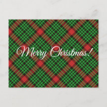 Weihnachten Kariert Rot und Grün