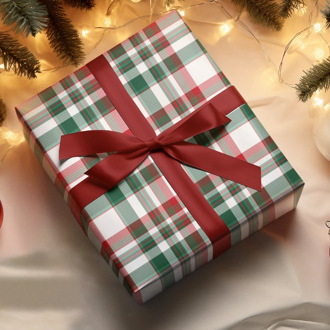 Weihnachten Kariert rot und grün Geschenkpapier (Von Creator hochgeladen)