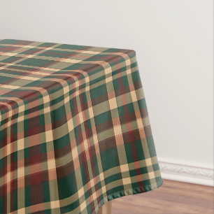 Weihnachten Kariert Rot und Grün Tischdecke