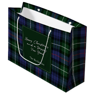 Weihnachten Kariert Urlaub Clan MacKenzie Tartan Große Geschenktüte
