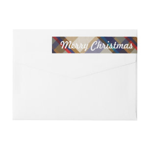 Weihnachten Karierte Skinny Labels