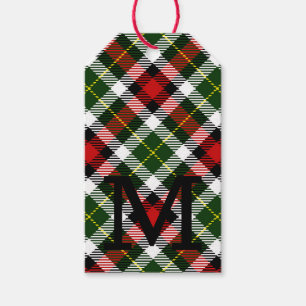 Weihnachten Karierten Familiengeschenk Wrap Geschenkanhänger