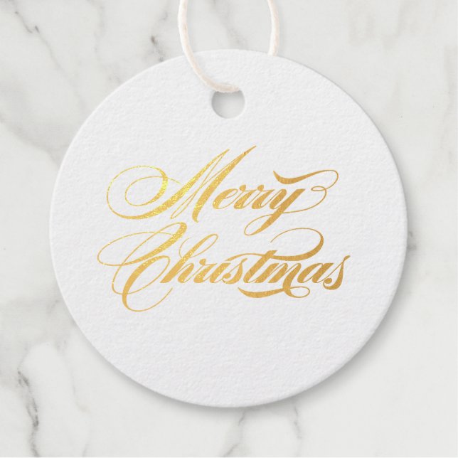 Weihnachten Karierten Feiertag Foil Geschenk Tags (Vorderseite)