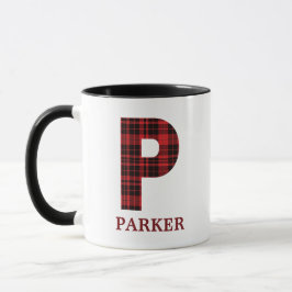 Weihnachten Karierten Personalisierten Kaffee Tass Tasse