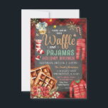 Weihnachten Karierter Chalkboard Waffle Pajamas Ho Einladung<br><div class="desc">Weihnachten Karierter Chalkboard Waffle Pajamas Holiday Brunch Einladung</div>