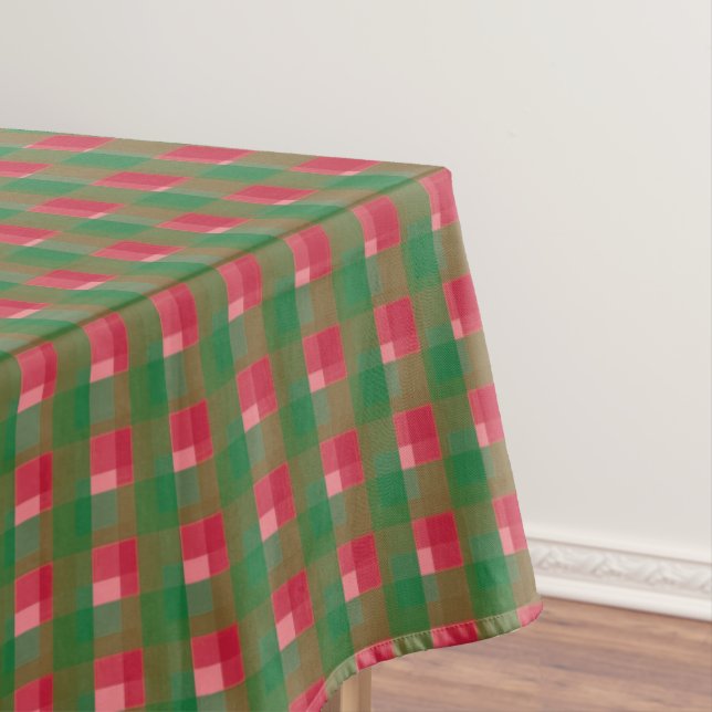 Weihnachten Kariertes Muster Tischdecke (Beispiel)