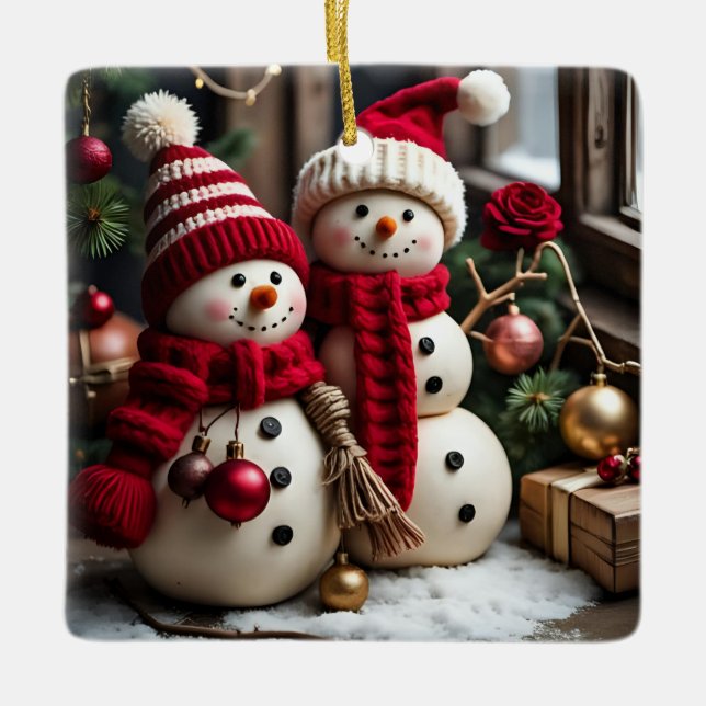 Weihnachten - Keramik Keramikornament (Vorderseite)