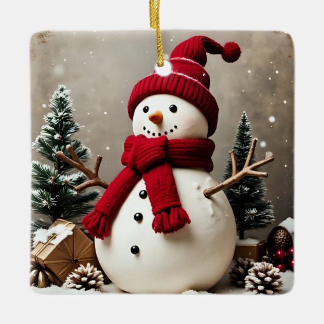 Weihnachten - Keramik Keramikornament (Vorderseite)