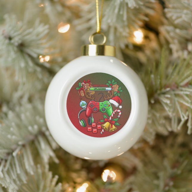 Weihnachten Keramik Kugel-Ornament (Baum)